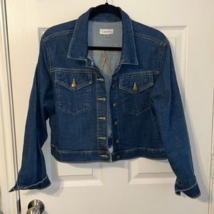 Calvin Klein size XL crop jean jacket